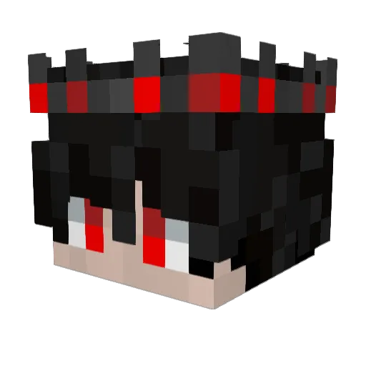 _KingM Minecraft avatar head, 3D render