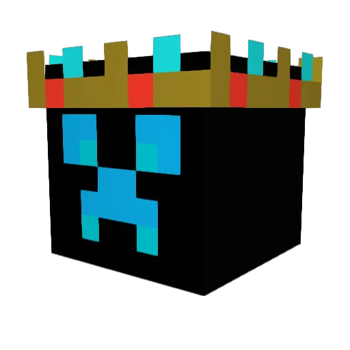 _KingMob_ Minecraft avatar head, 3D render