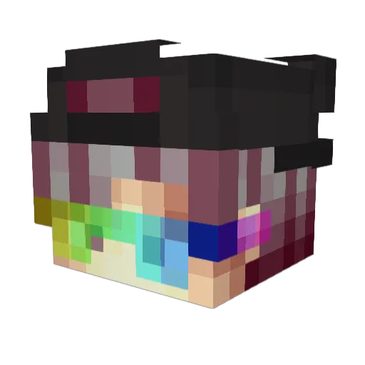 _KingNoTime_ Minecraft avatar head, 3D render