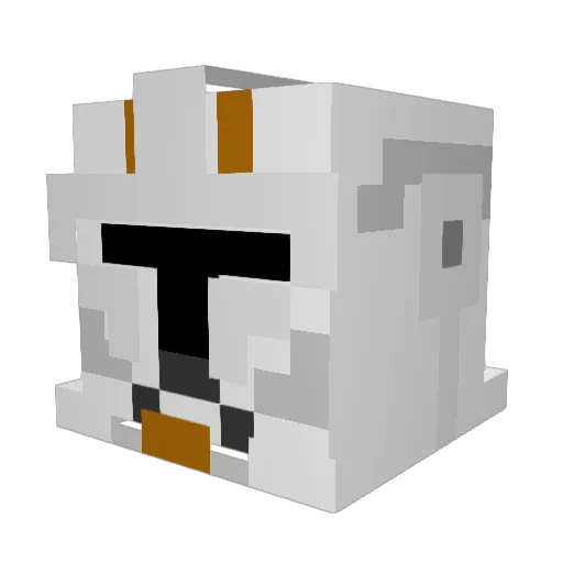 _King_Light_ Minecraft avatar head, 3D render