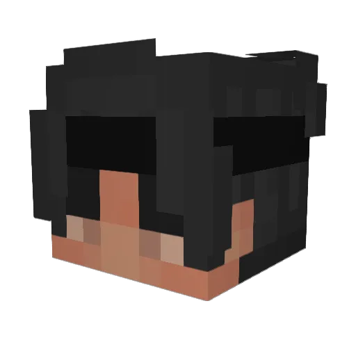 _Kingzin_ Minecraft avatar head, 3D render