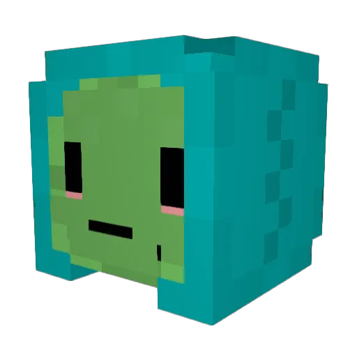_Kioonn Minecraft avatar head, 3D render