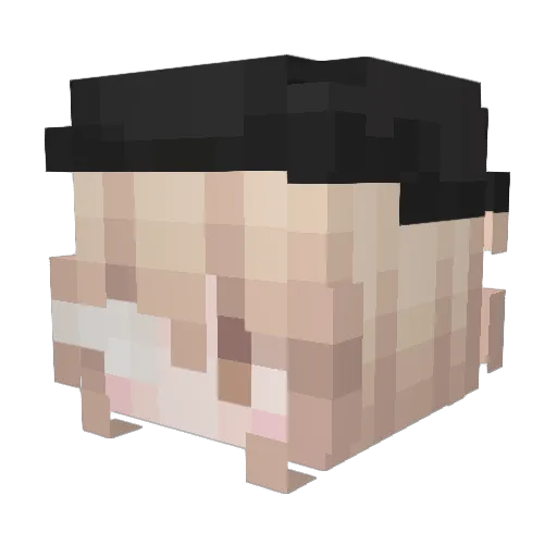 _KiriSame Minecraft avatar head, 3D render