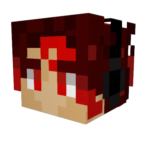 _Kirizuto_55 Minecraft avatar head, 3D render