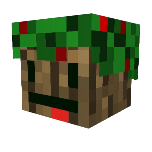 _KirschBaum Minecraft avatar head, 3D render