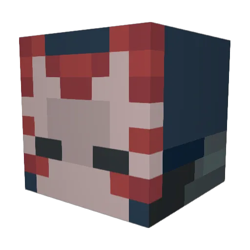 _Kit_craft_ Minecraft avatar head, 3D render