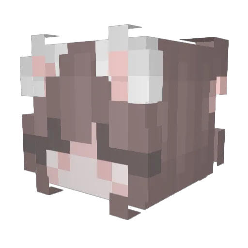 _Klaudia__ Minecraft avatar head, 3D render