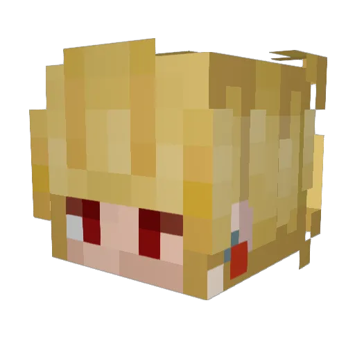 _KlayZ_ Minecraft avatar head, 3D render
