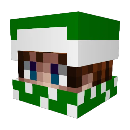 _KlaypeCekcu_ Minecraft avatar head, 3D render