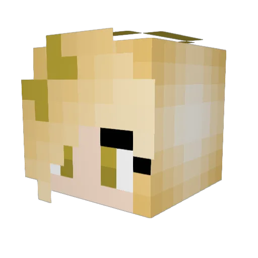 _Klove_ Minecraft avatar head, 3D render