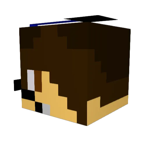 _KluTz_ Minecraft avatar head, 3D render