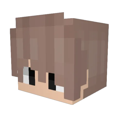 _Kna_ Minecraft avatar head, 3D render