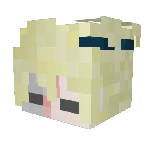 _KndSlayer_ Minecraft avatar head, 3D render