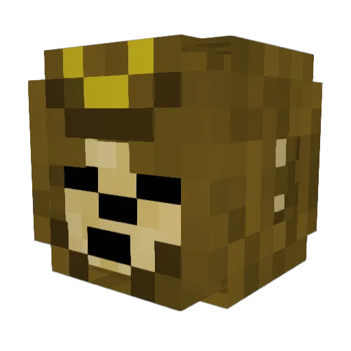 _Knigi_ Minecraft avatar head, 3D render