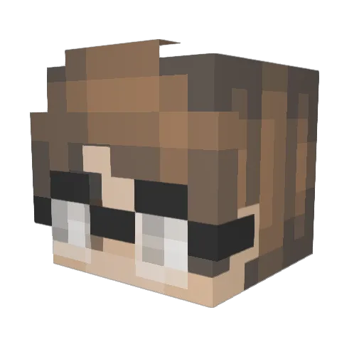 _KoDaKz Minecraft avatar head, 3D render