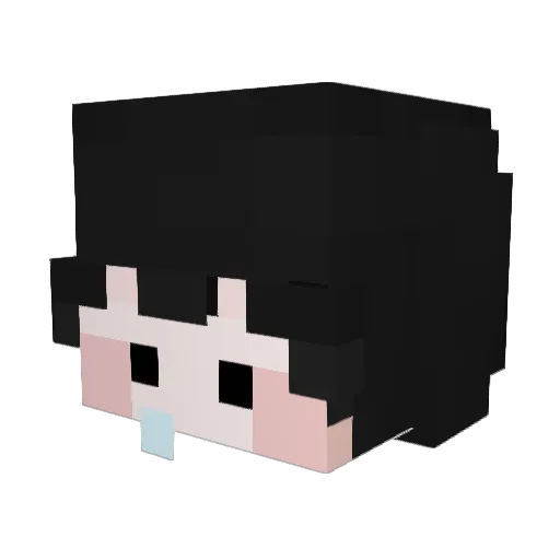 _Koad Minecraft avatar head, 3D render