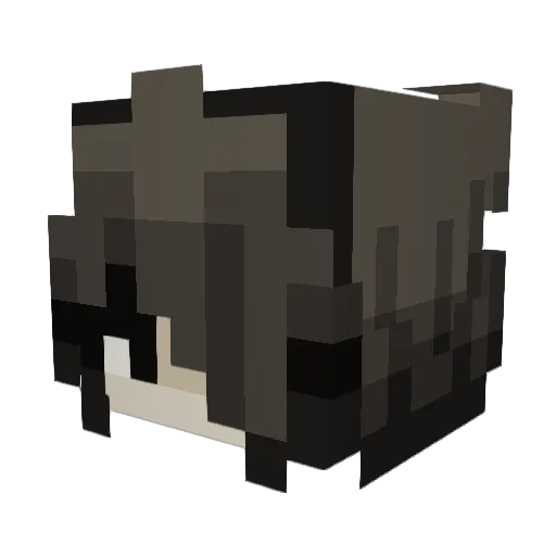 _Kode Minecraft avatar head, 3D render