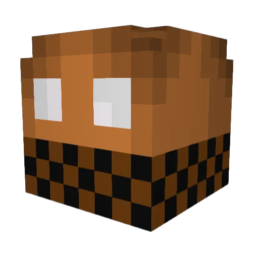 _Koekenbakker Minecraft avatar head, 3D render