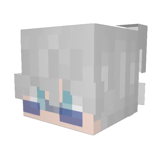 _Kojii Minecraft avatar head, 3D render