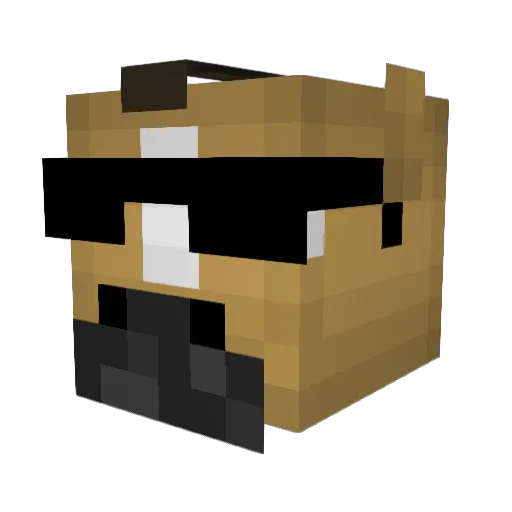 _Kojn_ Minecraft avatar head, 3D render