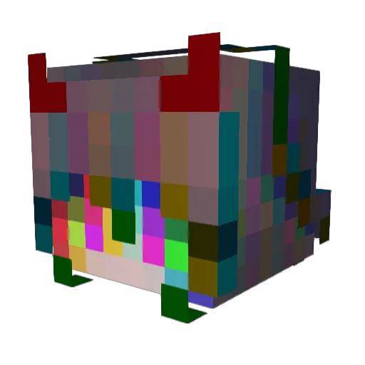 _Kokoronashi_ Minecraft avatar head, 3D render