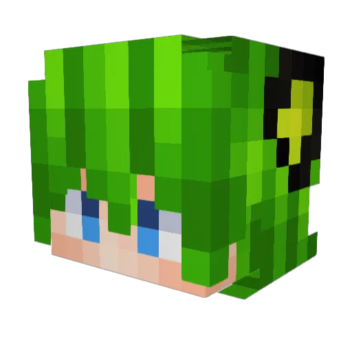 _KokuiroKiriXD_ Minecraft avatar head, 3D render