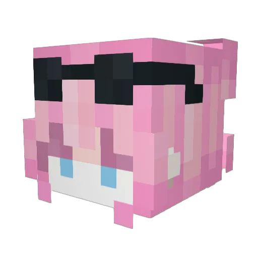 _Koldy Minecraft avatar head, 3D render