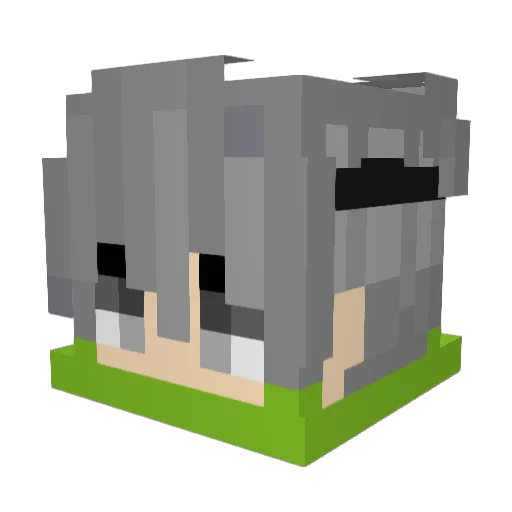 _Kolzen Minecraft avatar head, 3D render