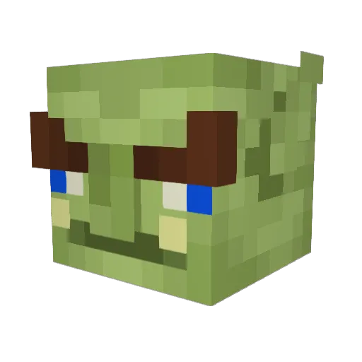 _Komori_ Minecraft avatar head, 3D render