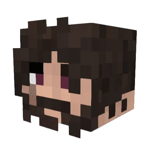 _Kontrui Minecraft avatar head, 3D render