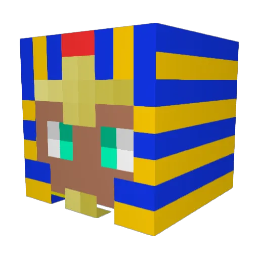 _Koow Minecraft avatar head, 3D render