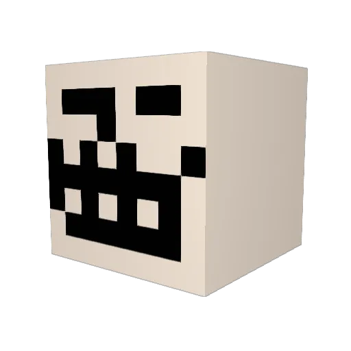 _KoreanKid_ Minecraft avatar head, 3D render
