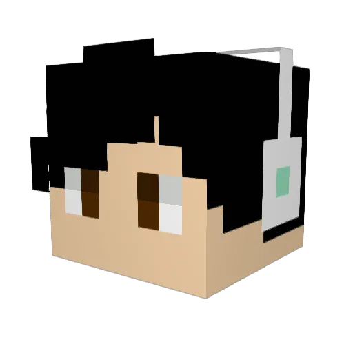 _Korion_ Minecraft avatar head, 3D render