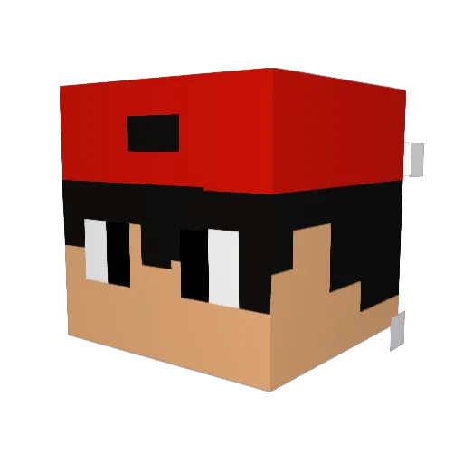 _Kot_Markiss_ Minecraft avatar head, 3D render