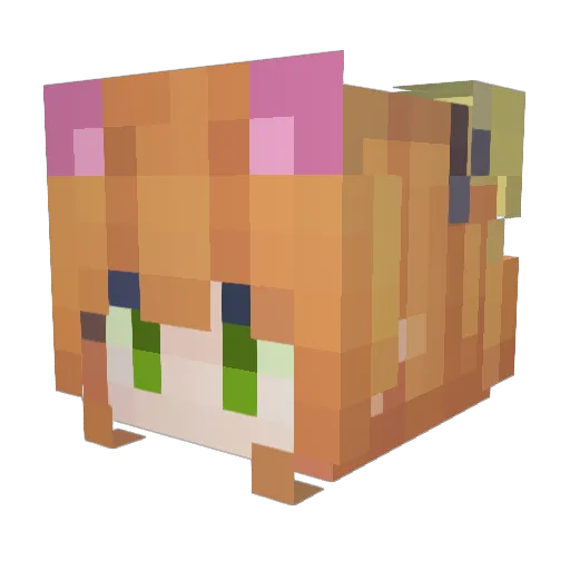 _Koteikaa_ Minecraft avatar head, 3D render
