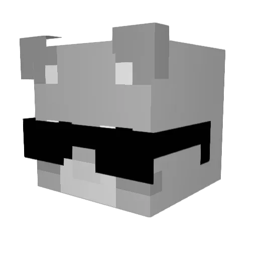 _KotekNeoZinek_ Minecraft avatar head, 3D render