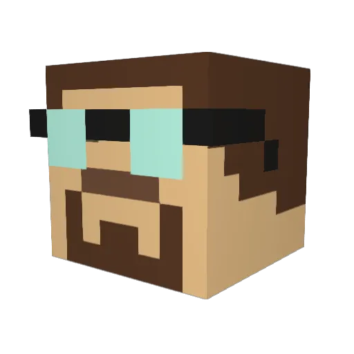 _Kowski_ Minecraft avatar head, 3D render