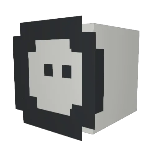 _Kr0pka Minecraft avatar head, 3D render