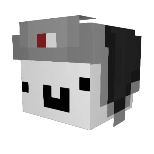 _Kr1gg_ Minecraft avatar head, 3D render