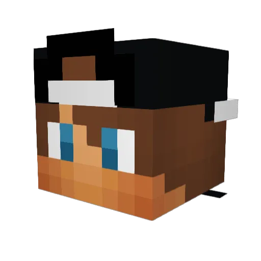 _KrazyWoofless_ Minecraft avatar head, 3D render