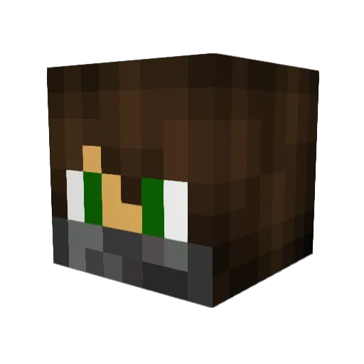 _Krieger Minecraft avatar head, 3D render