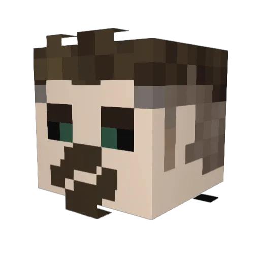 _Kripa_ Minecraft avatar head, 3D render