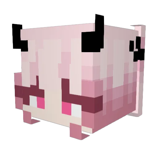_Krism_ Minecraft avatar head, 3D render