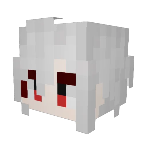 _Kritical Minecraft avatar head, 3D render