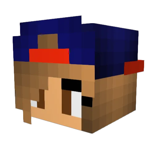 _Kritzzz_ Minecraft avatar head, 3D render