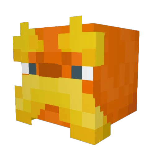 _Krooch Minecraft avatar head, 3D render