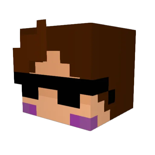 _Kroven Minecraft avatar head, 3D render