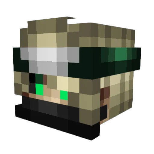 _Krovqy_ Minecraft avatar head, 3D render