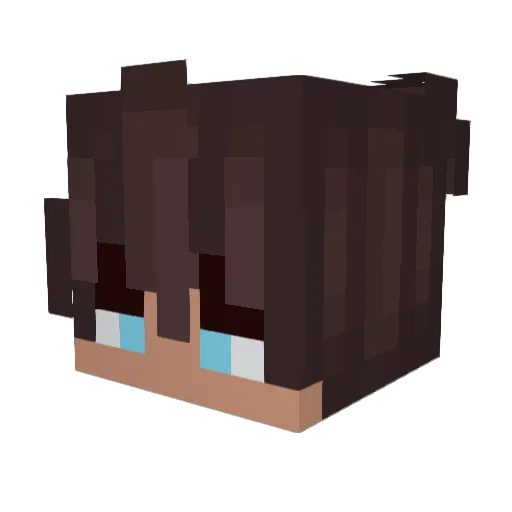 _Kruemel_1716 Minecraft avatar head, 3D render