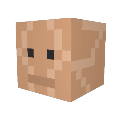_Kryten_ Minecraft avatar head, 3D render